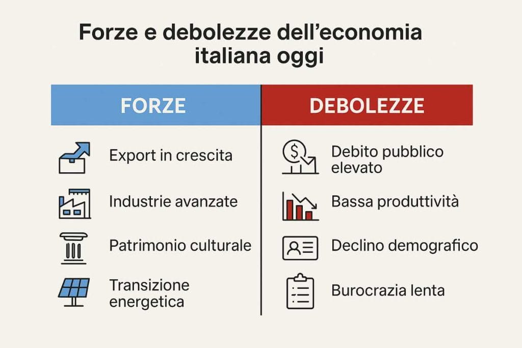 L’economia italiana nel 2025: resilienza o stagnazione?. Ad aprile 2025 il panorama economico italiano si presenta con luci e ombre, in un quadro globale ancora segnato dalle eredità della pandemia, dall’instabilità geopolitica e da una stretta monetaria non ancora completamente rientrata.
In questo contesto complesso, la domanda che imprenditori, manager e analisti si pongono è sempre più urgente: l’Italia sarà capace di dimostrare resilienza o rischia di scivolare verso una stagnazione prolungata?