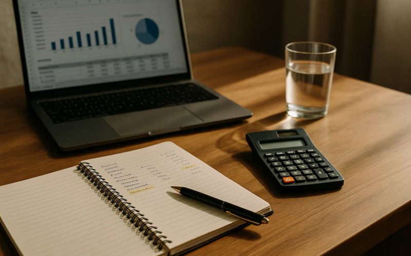 Budgeting microimprese – pianificazione finanziaria per microimprese su scrivania
