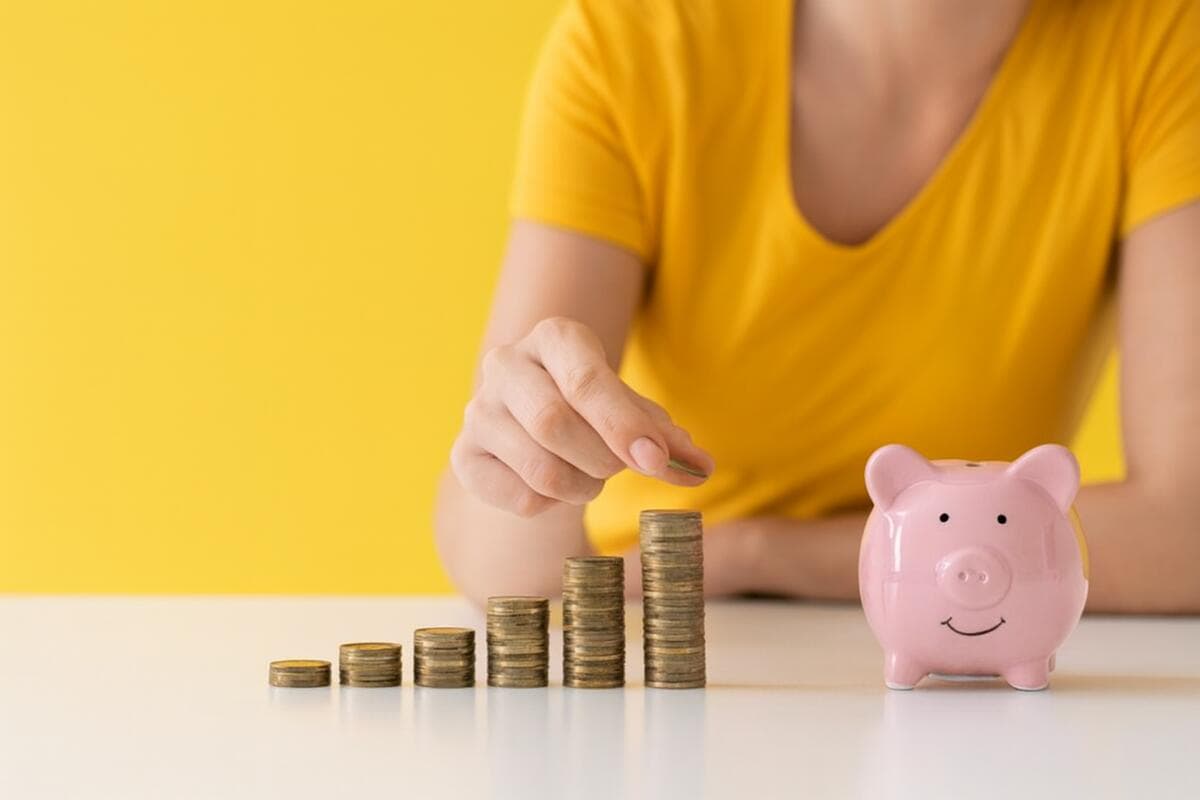 Gestione liquidità PMI: monete in crescita e salvadanaio a simboleggiare la necessità di bilanciare riserve di cassa e investimenti aziendali.