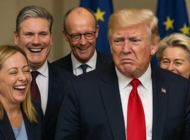 Leader europei ridono mentre Trump appare contrariato – i dazi di Trump e l’Europa proattiva