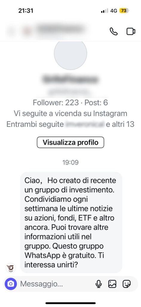 Truffe di investimento su WhatsApp: come riconoscerle e proteggersi. La CONSOB avverte sui rischi delle truffe investimenti WhatsApp attraverso app fraudolente CapFirst e CapOne. Guida completa per riconoscere i segnali di allarme e proteggersi da finti esperti di finanza che promettono guadagni irrealistici tramite gruppi di messaggistica.
