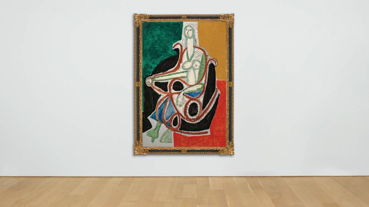 Picasso Femme dans un rocking-chair Christie's caso legale 14 milioni