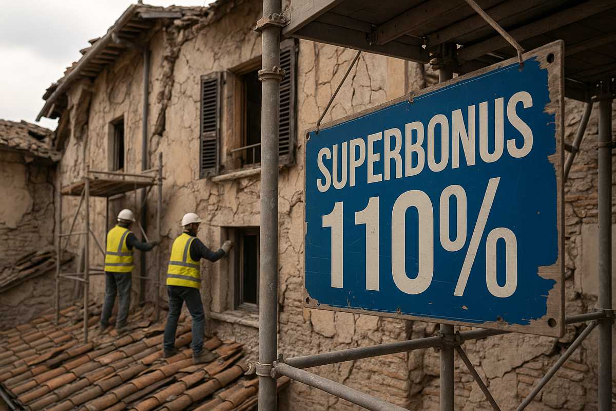 Superbonus 110% prorogato al 2026 ricostruzione aree terremotate