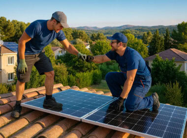 Incentivi Conto Termico 3.0: installatori che montano pannelli solari sul tetto