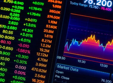 Andamento in tempo reale delle azioni con grafici e dati di mercato
