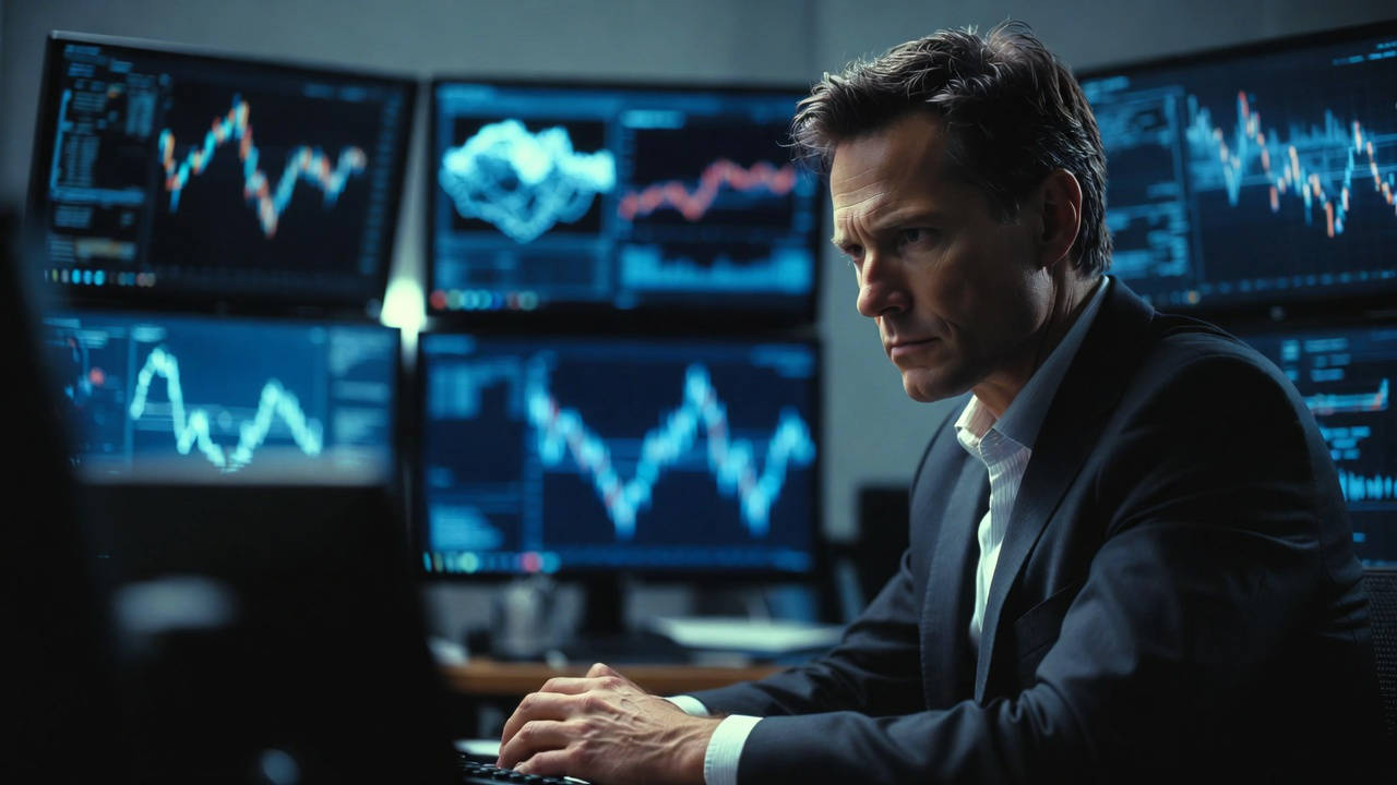Antiriciclaggio nelle assicurazioni analisi dati finanziari su monitor in ufficio.