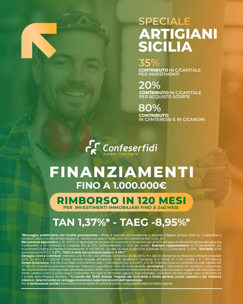 Credito agevolato e TAEG negativo: opportunità reale o narrazione commerciale? Il caso Sicilia. Credito agevolato e TAEG negativo: opportunità reale o narrazione commerciale? Il caso Sicilia. TAEG negativo finanziamento imprese: opportunità concreta o rischio mal interpretato? Non tutte le PMI possono accedervi e un errore nella struttura può bloccare l’operazione. Capire quando conviene davvero fa la differenza.