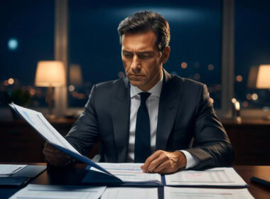 Imprenditore verifica documenti con un consulente crediti d’imposta