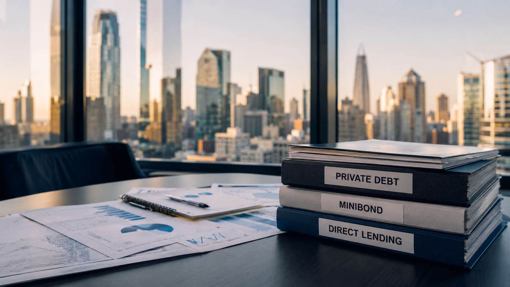 Finanza alternativa per le imprese con dossier private debt, minibond e direct lending su tavolo direzionale
